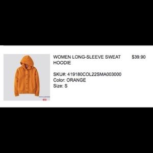 Uniqlo coat 100% cotton super comfortable